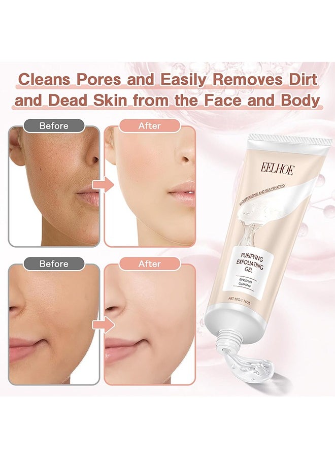 EELHOE - Purifying Exfoliating Gel, Exfoliating Scrub, Deep Cleansing Face, Hydrating and Moisturizing, Face and Body Care Purifying Exfoliating Moisturizing Gel - Image 1