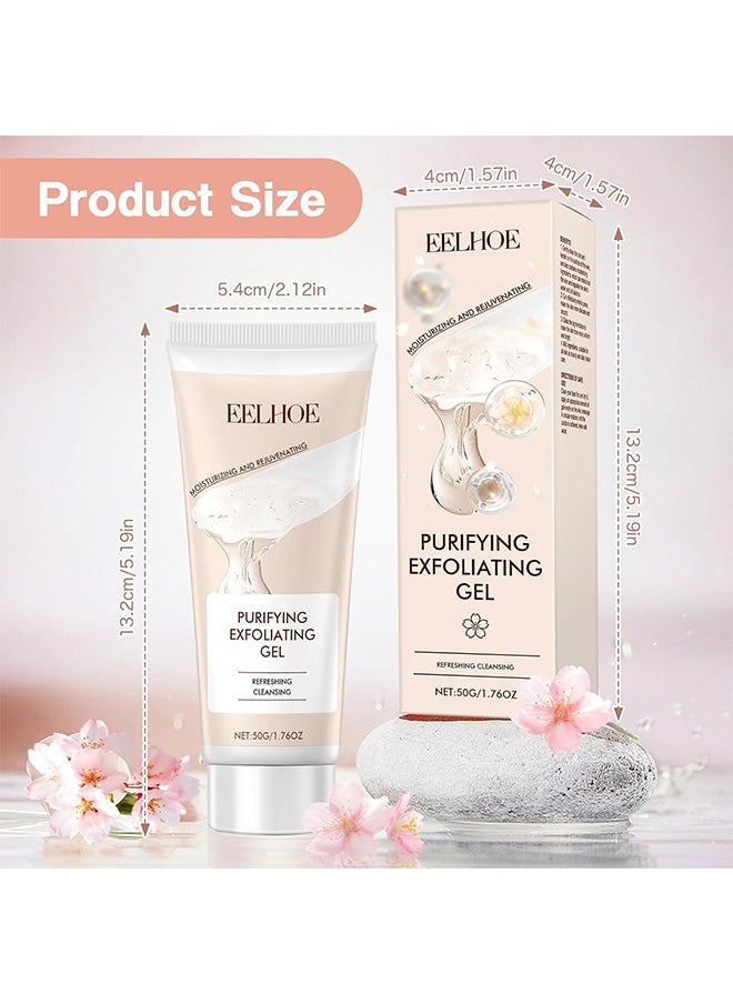 EELHOE - Purifying Exfoliating Gel, Exfoliating Scrub, Deep Cleansing Face, Hydrating and Moisturizing, Face and Body Care Purifying Exfoliating Moisturizing Gel - Image 1