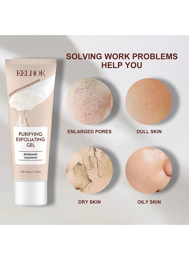 EELHOE Purifying Exfoliating Gel, Exfoliating Scrub, Deep Cleansing Face, Hydrating and Moisturizing, Face and Body Care Purifying Exfoliating Moisturizing Gel  - Image 4
