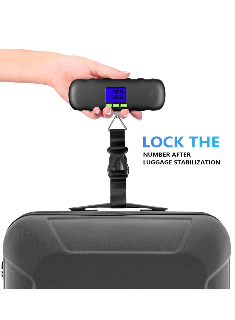 KASTWAVE Digital Luggage Scale with Backlit, Portable Hanging Baggage Scale for Travel, 110LB Suitcase Weight with Scale Lock and Hook,Battery Included - Image 3