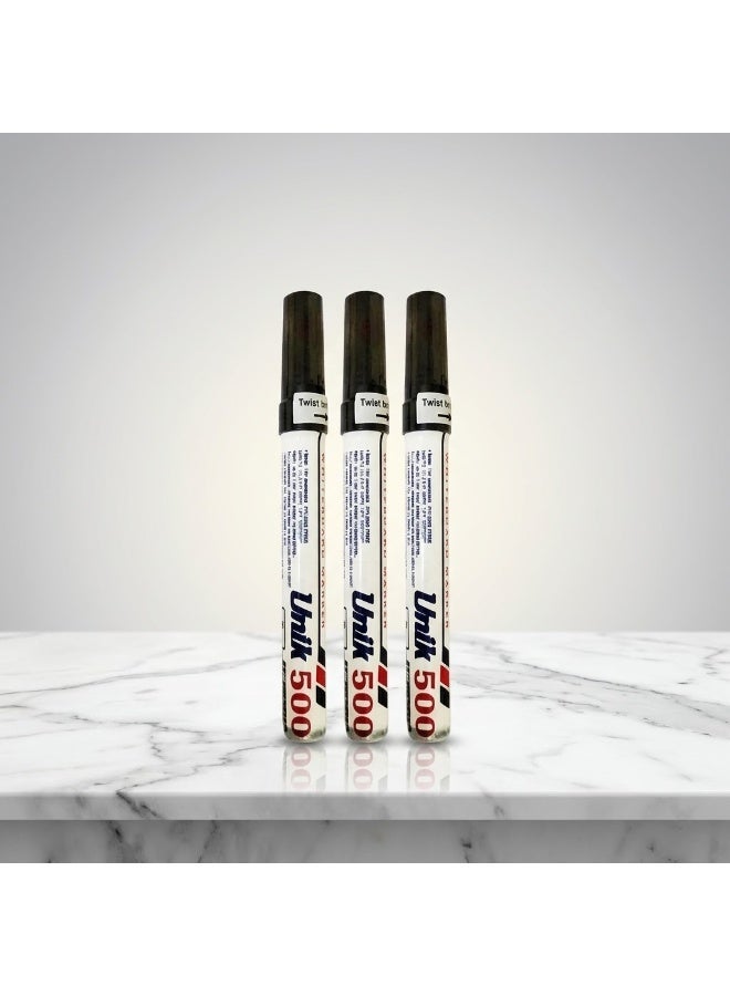 Unik black whiteboard marker set, 3 pieces - Image 1