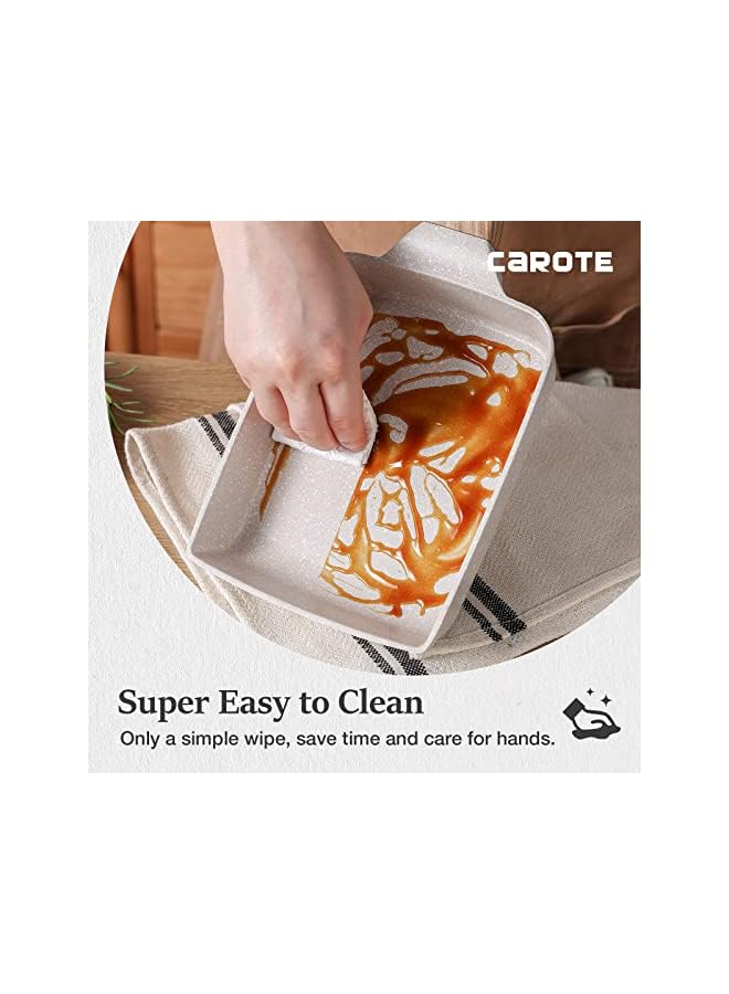 PROMASS Japanese Omelette Pan Egg Pan, Tamagoyaki Nonstick Egg Frying Pan, Healthy Granite Egg Skillet for Breakfast, PFOA & PTFEs Free, Suitable For Gas Stove & Induction Cookware, 7x6 inch - Image 4