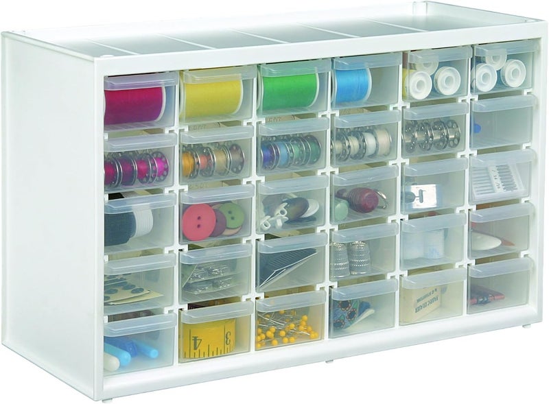 آرت بين { "titleAr": "خزائن ArtBin 6830PC قابلة للتثبيت على الحائط مع 30 درجًا - منظم للفنون والحرف اليدوية، بلون شفاف/أبيض" "detailsAr": "تنظيم مثالي: خزانة ArtBin قابلة للتثبيت على الحائط هي الحل المثالي لتنظيم جميع مستلزمات الحرف اليدوية ال - Image 1