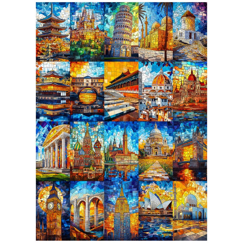 ALL4JIG Building Fun Jigsaw Puzzles for Adults and Kids 1000 Pieces 276 x 197 Christmas Secret Santa Gift White Elephant Gifts Number Partitioned for Easy Solving - Image 2