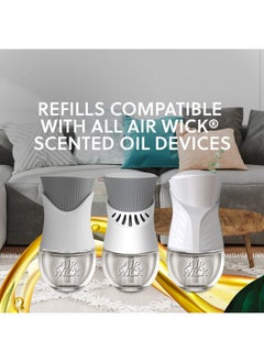 Air Wick Air Wick Plug in Scented Oil Starter Kit (Warmer + 1 Refill), Fresh Linen, Air Freshener, Essential Oils  - Image 3