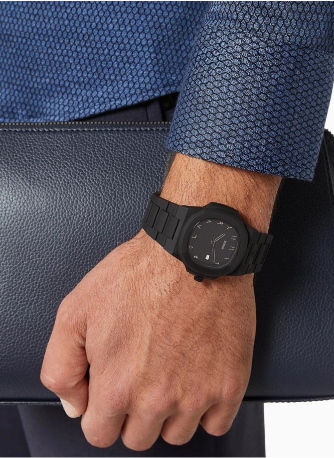 ZYRICH Men's watch with Arabic numerals, waterproof and high quality, in black  - Image 2