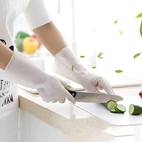 FreshDcart Rubber Fdca395 Pvc Hand Gloves For Dishwashing Skin-Friendly Reusable Cleaning Gloves|Anti-Slip Kitchen Cleaning|Pet Grooming|Car Washing|Bathroom Cleaning|Painting (1 Pair Gloves) - Image 1