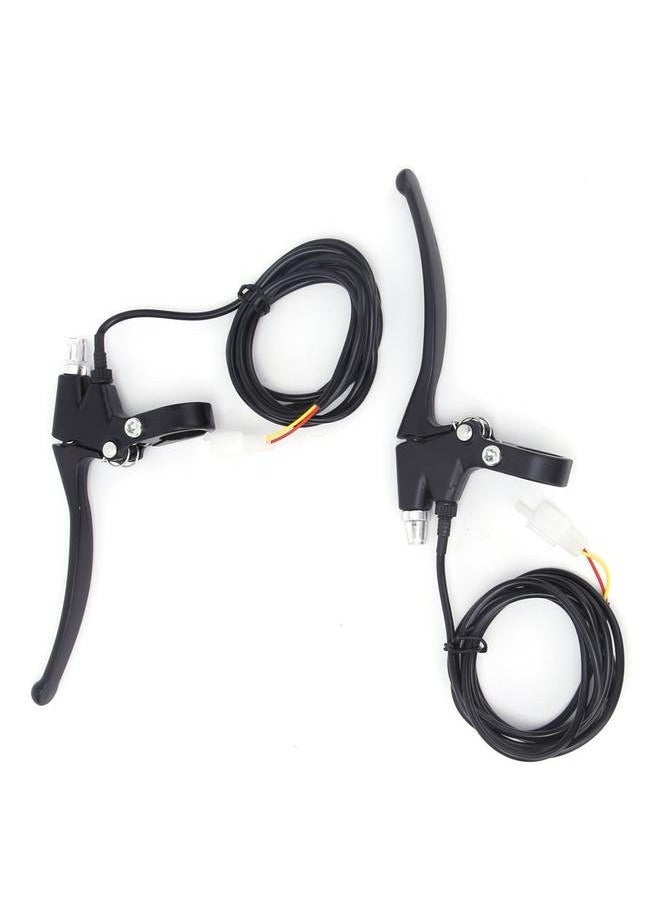 كيلا زوج واحد من مقبض فرامل الدراجة الكهربائية المصنوع من سبائك الألومنيوم العالمي، ملحق يمين يسار - Image 1