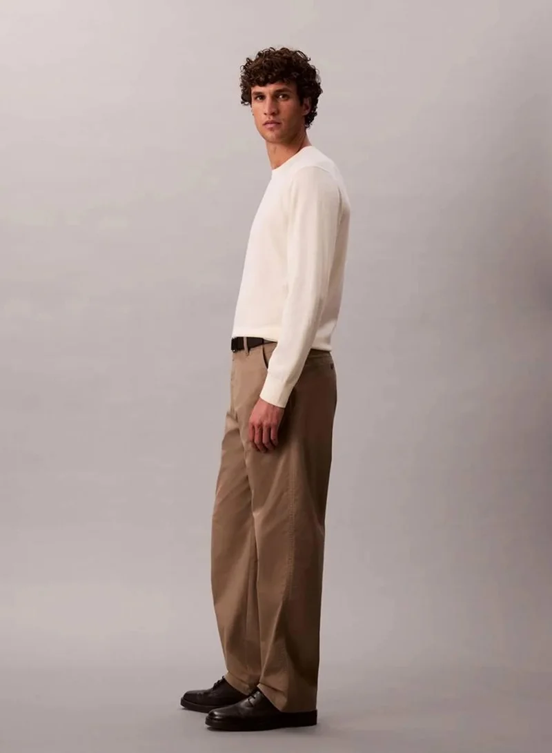 Calvin Klein Taupe Tone 90'S Straight Trousers for Men | Best Price UAE