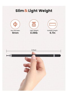 FACEHUB47.UK FACE HUB Passive Stylus Pen For Touch Screens,Stylus Pen Compatible For iOS And Android ,iPad , iPhone , Samsung Phones And Tablets, For Drawing And Handwriting. (Black Pen With Cover)  - Image 5