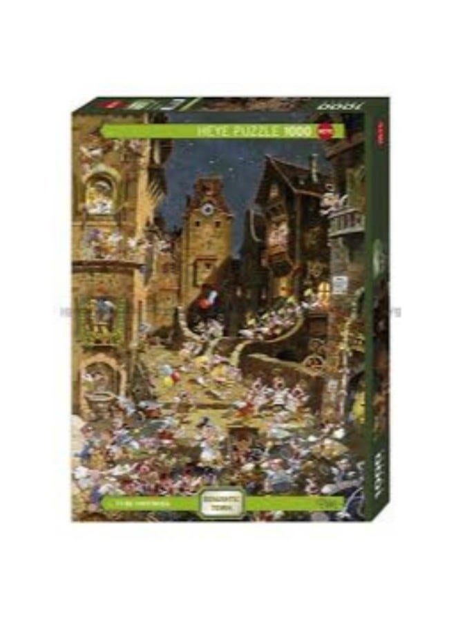 Heye Jigsaw Puzzle: - Romantic Town: By Night (1000 Pieces) - Image 1