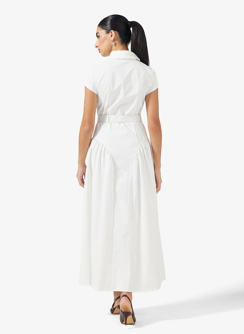 ايلا فستان قميص بحزام - Image 2