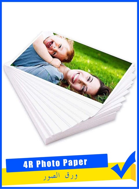 100 Sheets 4"x 6" 4R High Glossy Photographic Paper Waterproof Professional High Glossy Photo Paper For Printer Works with All Inkjet Printers 230g