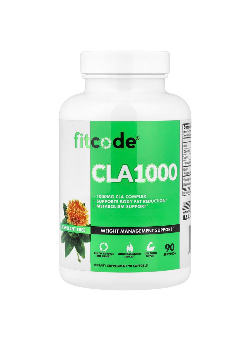 fitcode CLA1000, 1,000 mg, 90 Softgels