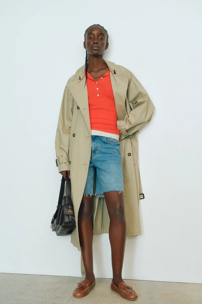 H&M Ribbed polo shirt