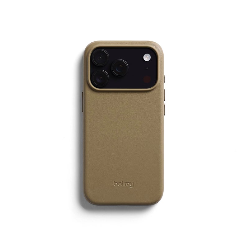 Bellroy Phone Case for iPhone 17 Pro Leather Phone case Khaki - Image 2