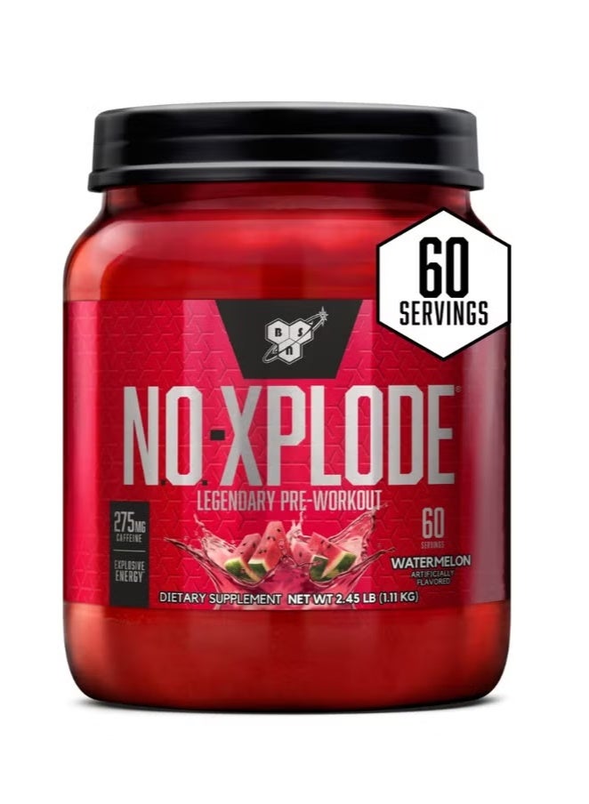 BSN N.O.-Xplode Legendary Pre-Workout Watermelon Flavor 60 Servings - Image 1