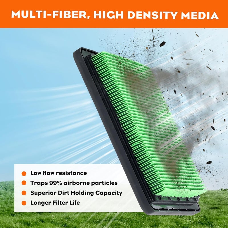 Hipa 17211-Z8B-901 Air Filter compatible with Honda HRX217 HU700F HRC216 7021P HU700H HRT216 HRB216 HRS216 HU700L HRB217 HRZ216 HU800H HU700AWD Lawn Mower EN2500 EN2000 Generator - Image 4