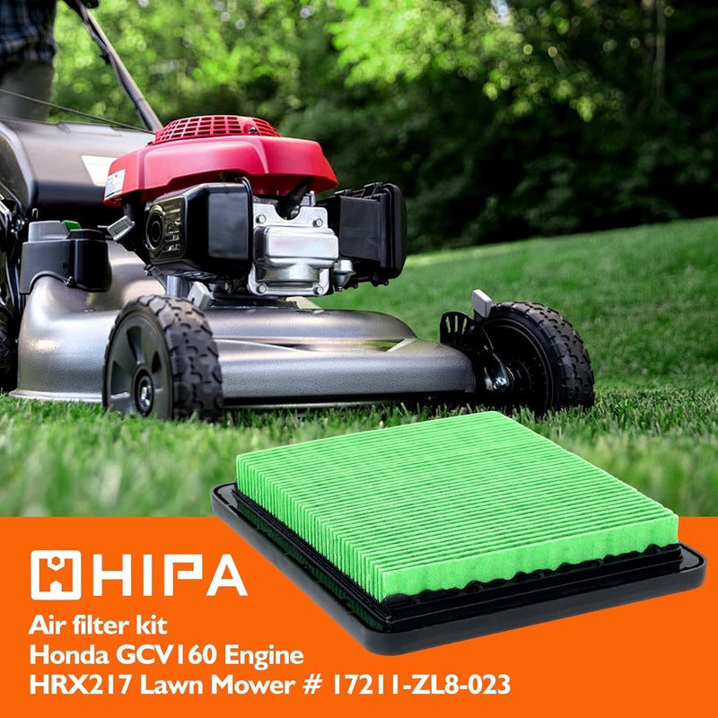 Hipa 17211-Z8B-901 Air Filter compatible with Honda HRX217 HU700F HRC216 7021P HU700H HRT216 HRB216 HRS216 HU700L HRB217 HRZ216 HU800H HU700AWD Lawn Mower EN2500 EN2000 Generator - Image 2