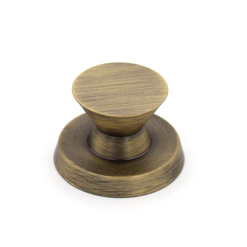 ABVIN Solid Brass Round Knobs for Cabinet Kitchen Drawer Pulls knob 30 mm Satin Brass 1 Pcs Big
