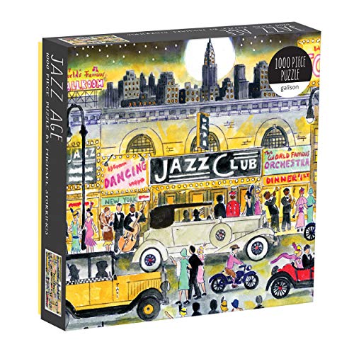 Galison Michael Storrings Jazz Age 1000 Piece Puzzle from 20”x20” Jigsaw Puzzle, Beautifully Illustrated Design, Fun & Challenging Activity The Whole Family Can Enjoy, Great Gift Idea - Image 5