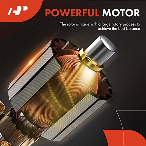 A-Premium مجموعة محرك مروحة سخان A-Premium متوافقة مع سيارات بورش - باناميرا 2010-2016، 3.0L 3.6L 4.8L - الجانب الأمامي، استبدال# 97057392201، 97057391200 - Image 5