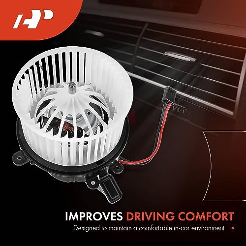 A-Premium مجموعة محرك مروحة سخان A-Premium متوافقة مع سيارات بورش - باناميرا 2010-2016، 3.0L 3.6L 4.8L - الجانب الأمامي، استبدال# 97057392201، 97057391200 - Image 2