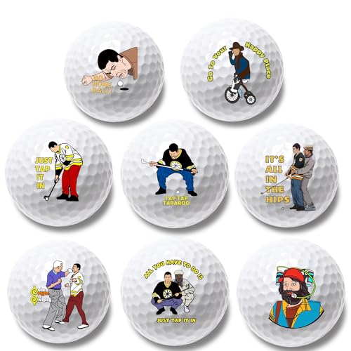 Artpreti 4 Pcs Funny Golf Balls for Birthday, Novelty Golfer Gift for Dad Coworkers Golfers Golf Lovers - Image 1