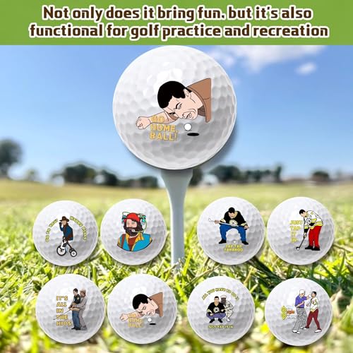 Artpreti 4 Pcs Funny Golf Balls for Birthday, Novelty Golfer Gift for Dad Coworkers Golfers Golf Lovers - Image 3