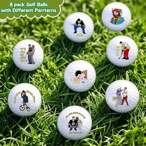 Artpreti 4 Pcs Funny Golf Balls for Birthday, Novelty Golfer Gift for Dad Coworkers Golfers Golf Lovers - Image 2