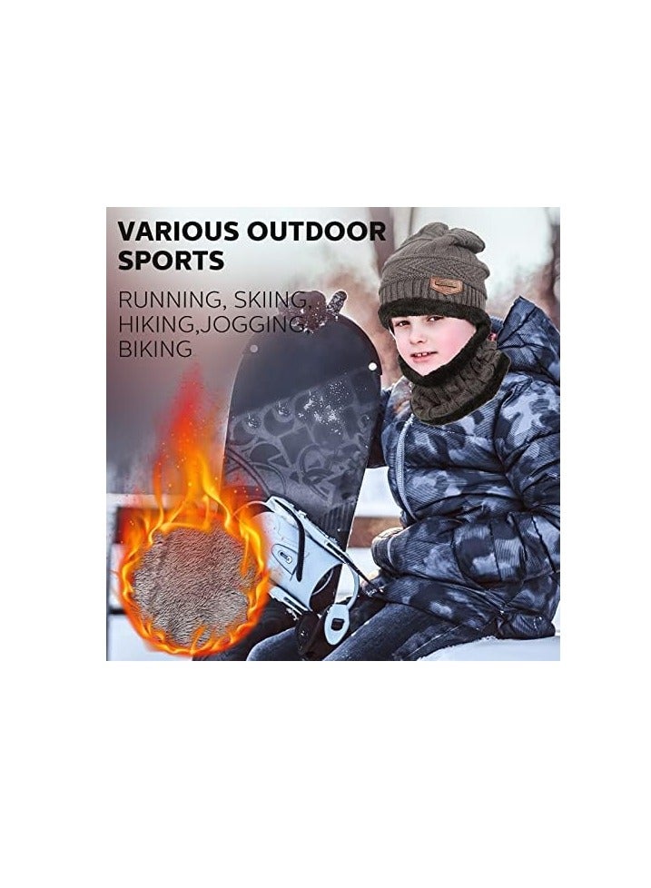 Generic 8-Piece Winter Beanie and Scarf Set 23 x 27 cm - Image 2