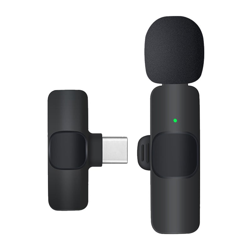 Wireless Lavalier Microphone  for Smartphone Clip-on Phone Wireless Mic Noise Reduction Plug-Play Wireless Mic for Recording Vlog Live Stream NO APP Needed - Image 1