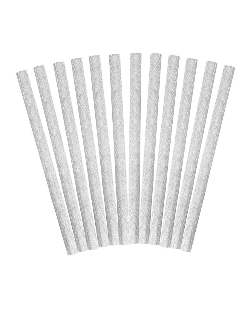 كابتن تيك 12Pcs Long Lasting Tiki Fiberglass Replacement Wick for Outdoor Torch Patio Lighting Garden Lamp Oil Lamp DIY Lighting Candle Replacement Wick KSA | Riyadh, Jeddah - Image 1