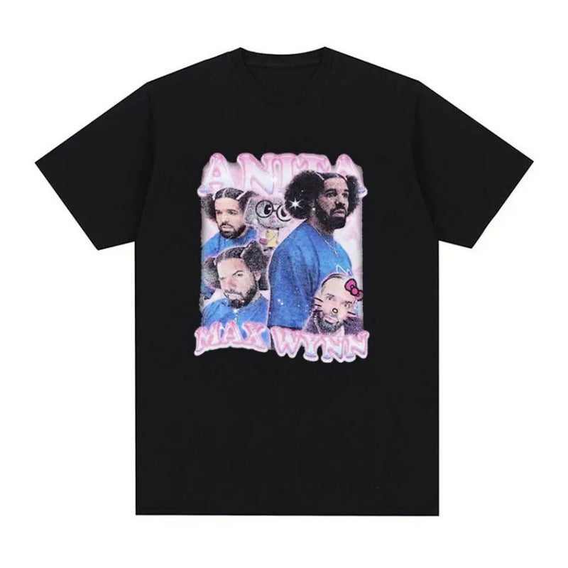 [European Code Cotton T] T-Shirt Unisexe Imprimé Graphique Pour Tshirt - Image 1