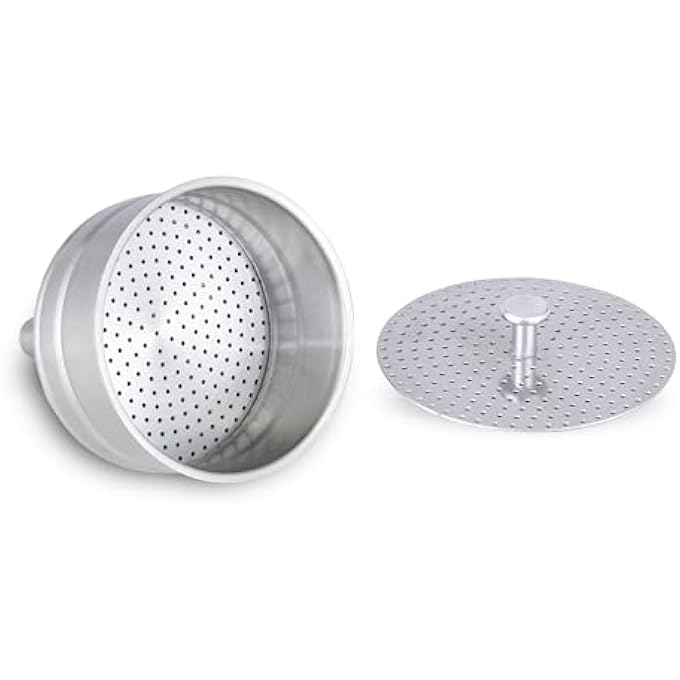 EASYWORKZ Stainless Steel Coffee Funnel Filter With Reducer Espresso Maker Replacement1012 Cup Size - Image 1