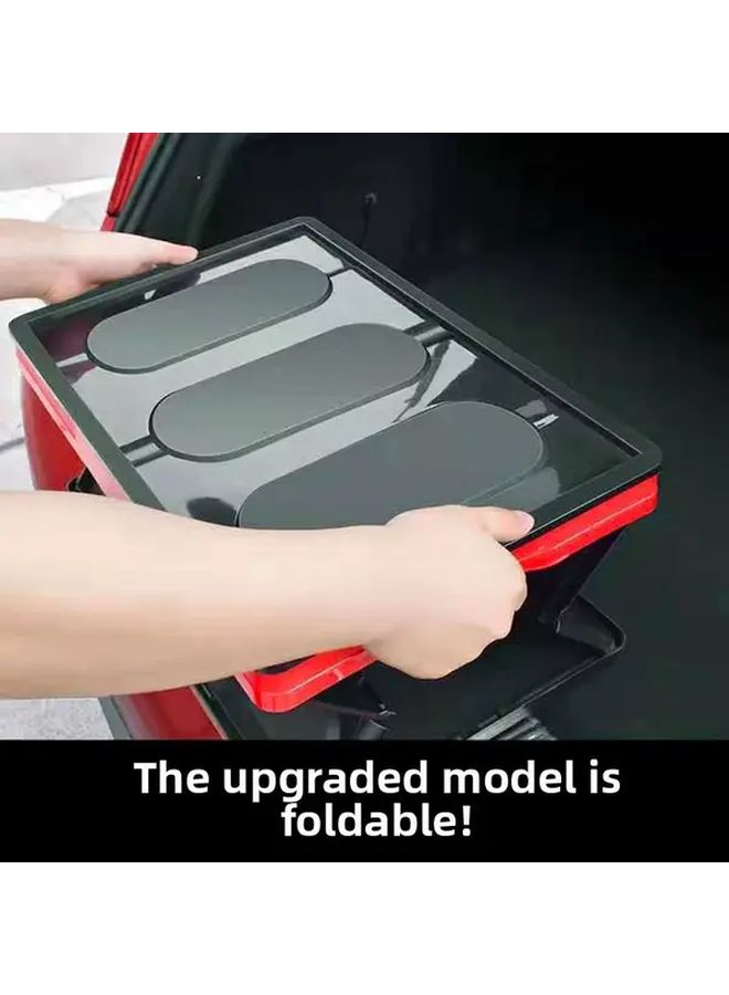 Black Small Car Trunk Folding Storage Box 7 4 Gallon Durable PP Material - Image 2