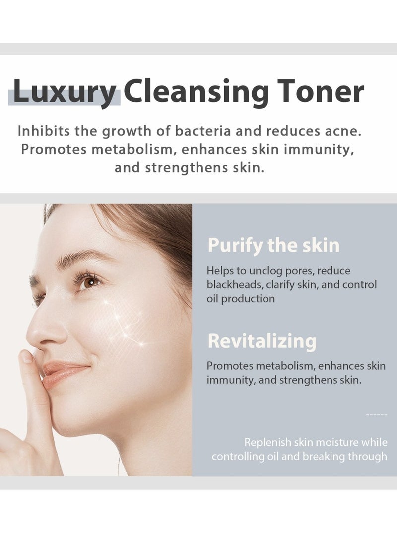 PANSLY 100ml BHA Exfoliate Liquid Oil Control Liquid Essence Skin Care Facial Toner Anti Pimple Facial Liquid Moisturizing Even Skin Tone Face Toner Oil Free and Balancing Liquid - Image 4