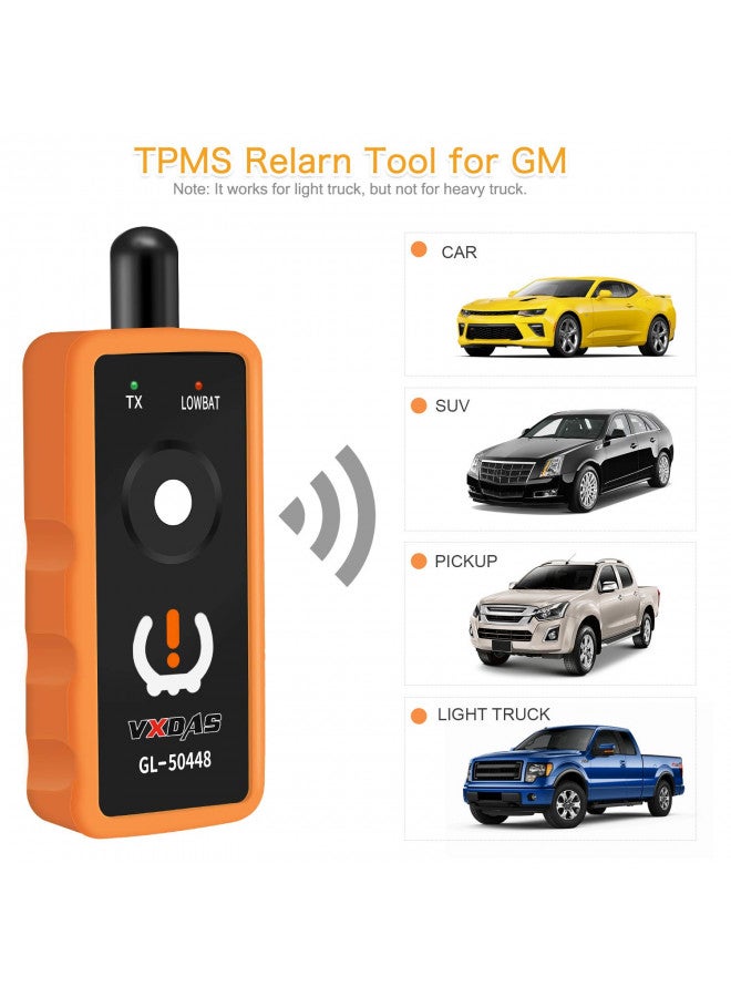 VXDAS VXDAS GL50448 TPMS Relearn Tool Compatible for GM Chevy Tire Pressure Sensor Reset Activation Tool OEC-T5 for GM/Buick/Chevrolet/Cadillac/Nissan/Series Vehicles 2024 Edition  - Image 1