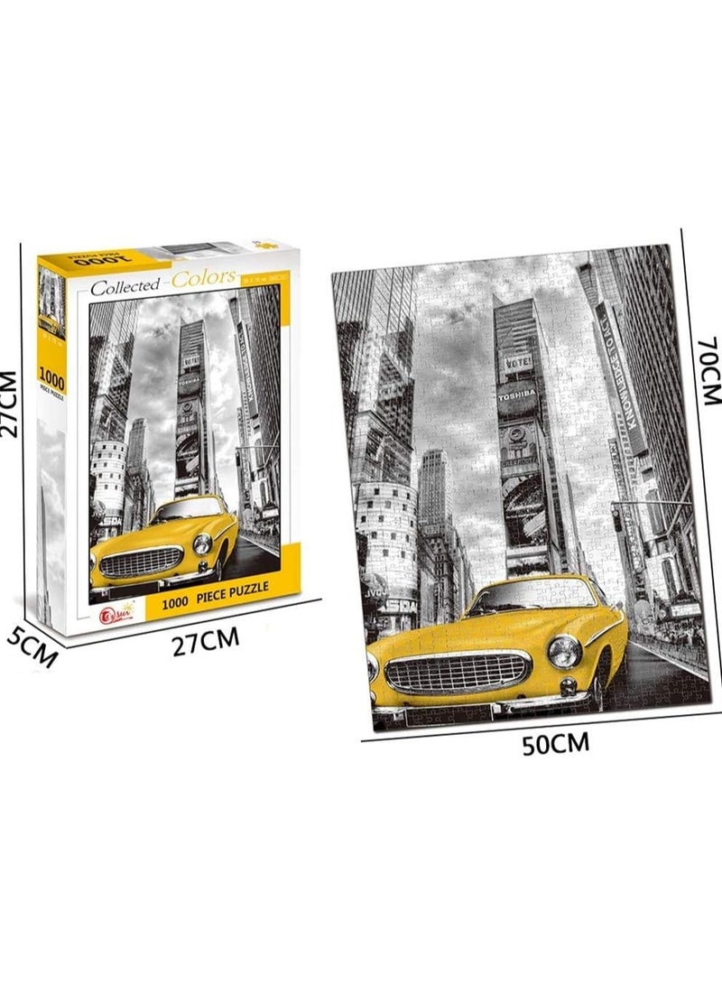 أحجية تركيب الصور المقطعة بتصميم سيارة أجرة في نيويورك مكون من 1000 قطعة - Image 3
