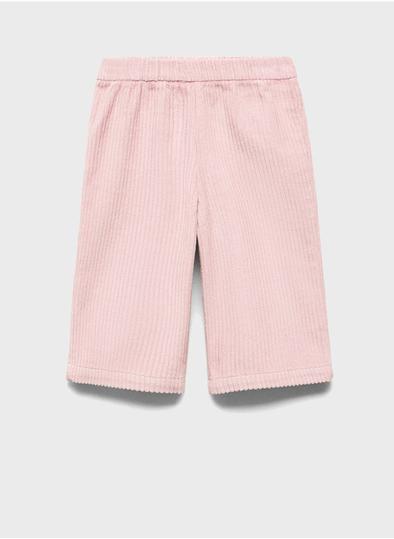 MANGO - Kids Corduroy Straight Fit Trousers - Image 1