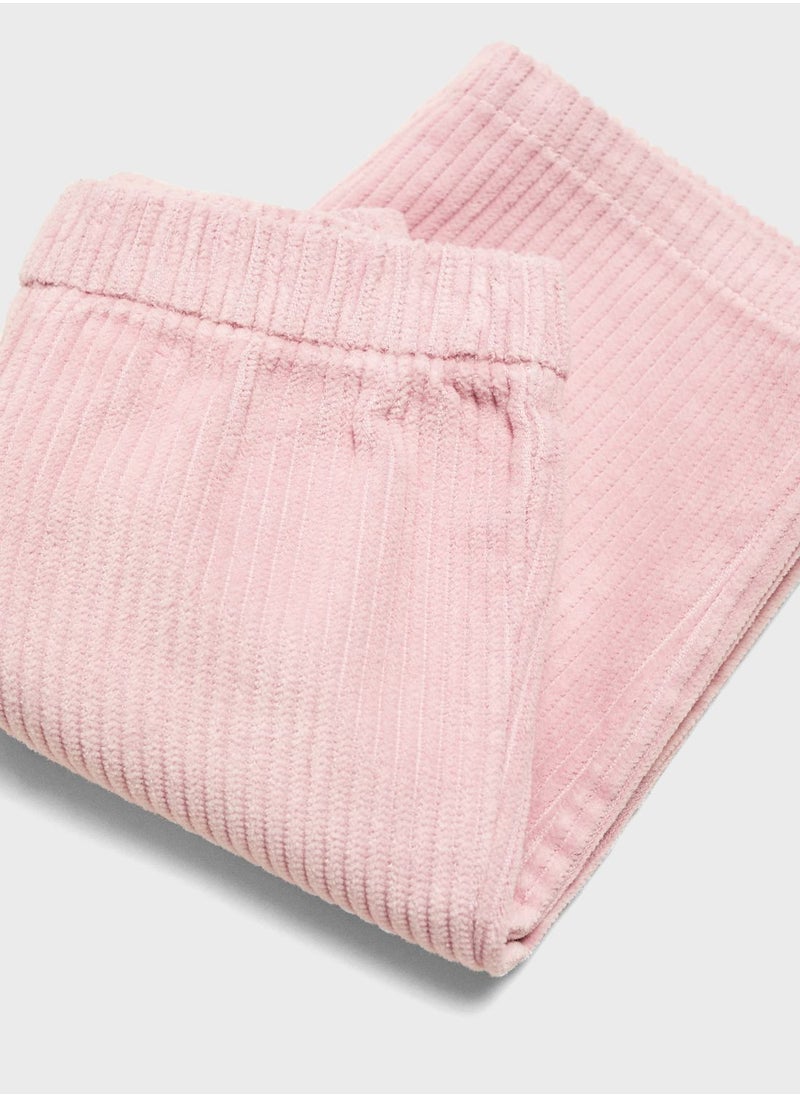 MANGO - Kids Corduroy Straight Fit Trousers - Image 1