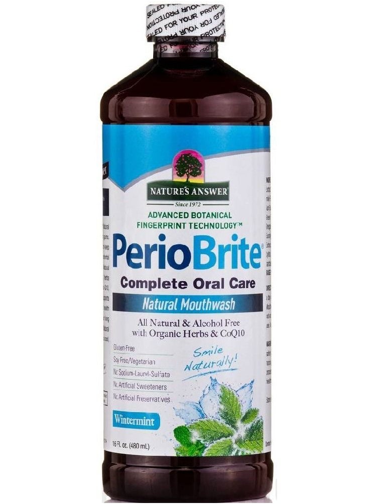 PerioBrite - Natural Mouthwash Wintermint 16 fl oz 480 ml - Image 1