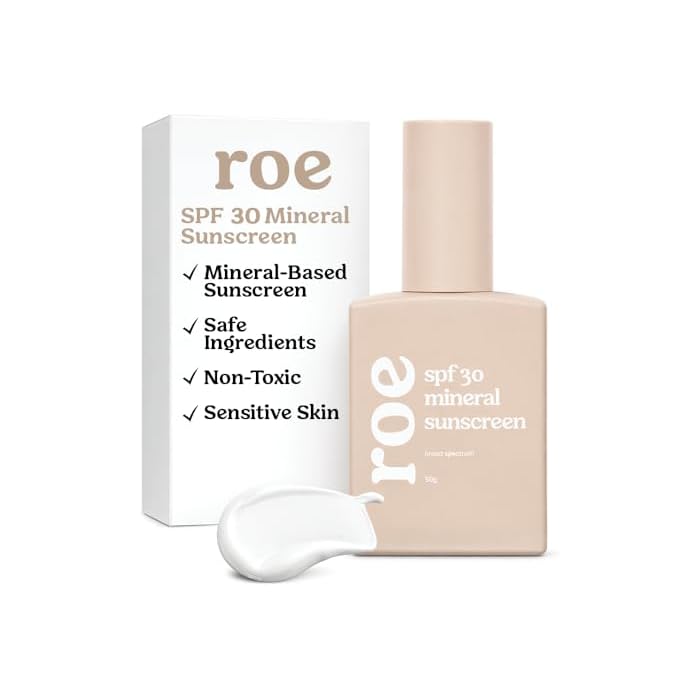 Roe Wellness- Baby Sunscreen Mineral & Reef Safe, Zinc Oxide, Non-Toxic Ingredients SPF 30 | Great For Toddlers, Kids, Newborns & Babies | Non-Greasy, Paraben-Free