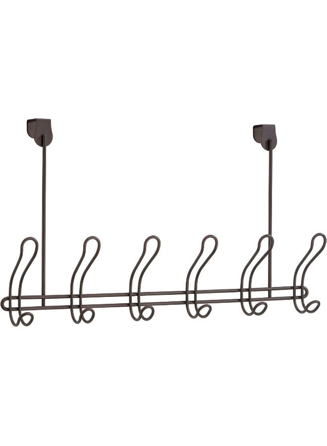 InterDesign iDesign Door Classico Collection – Satin OTD 6 Hook Rack - Image 2
