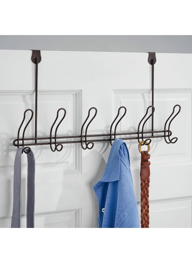 InterDesign iDesign Door Classico Collection – Satin OTD 6 Hook Rack - Image 3