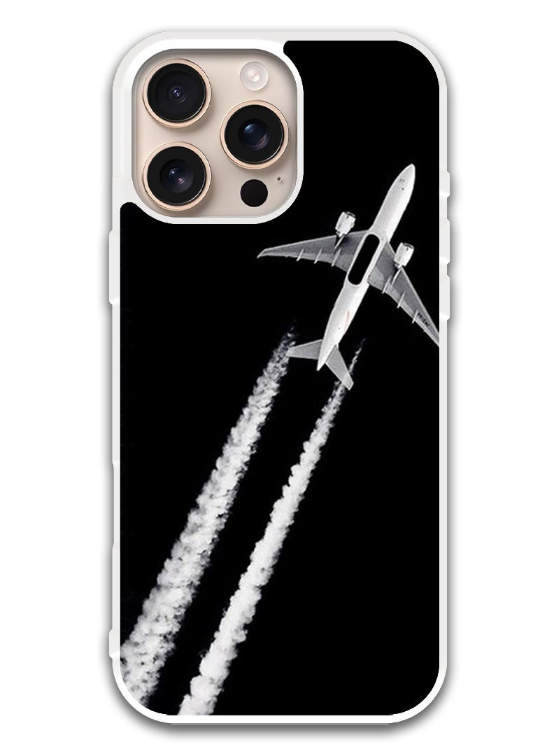 Theodor Protective Case Cover For APPLE IPHONE 16 Pro Plane (White Bumper) - Image 1