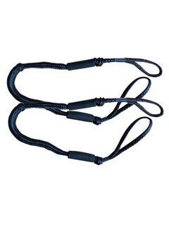 Y&D Dock Line Rope, Boat Bungee Lines 2 Pack 4 ft Mooring Rope Boating Accessories Quick Docking Non-Jerking Great Gifts For Men Pontoon, Kayak, Fishing Durable  - Image 1