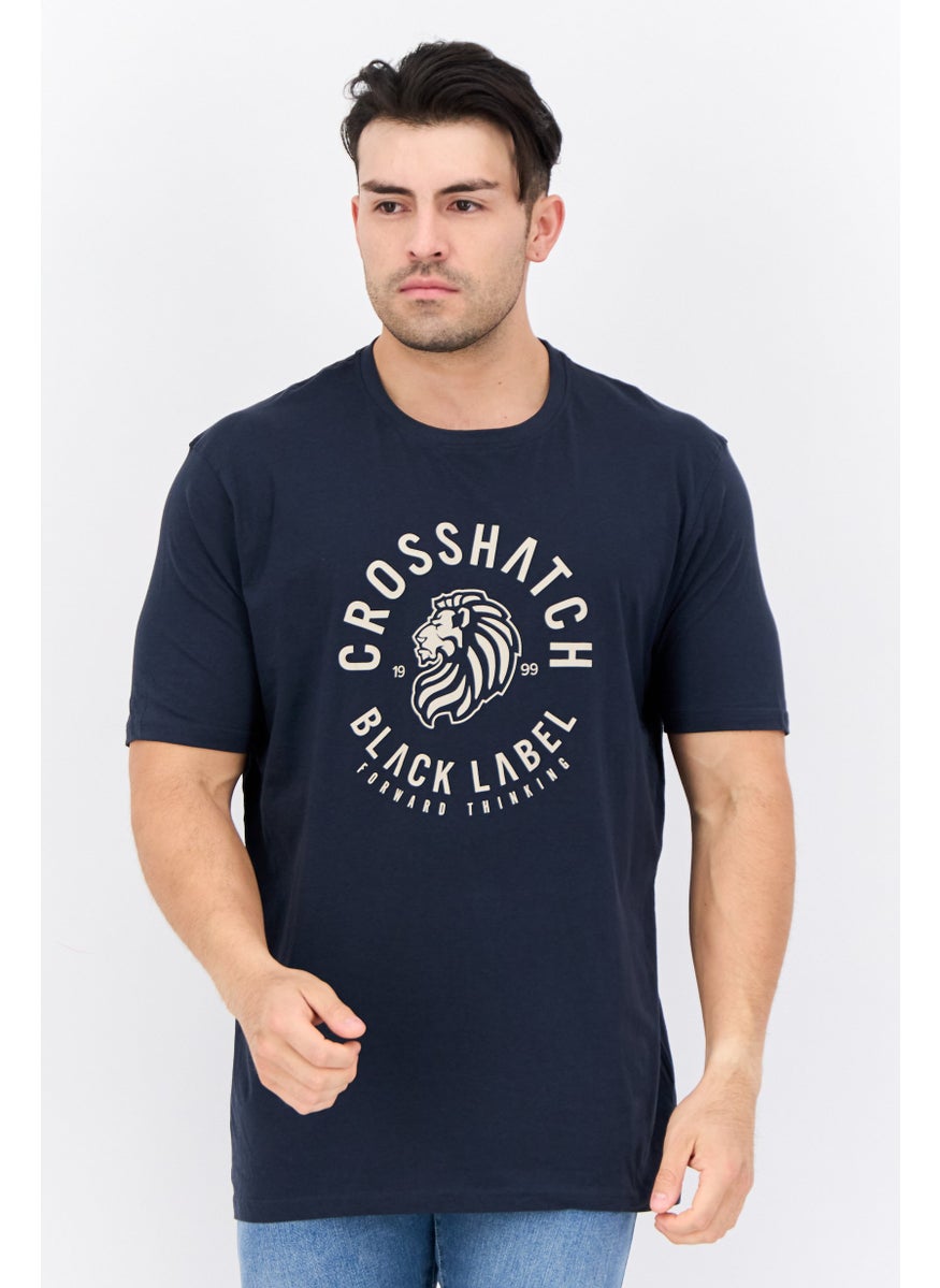 CROSSHATCH Men 5Pcs Crew Neck Short Sleeve Printed T-Shirts, White Combo  - Image 2