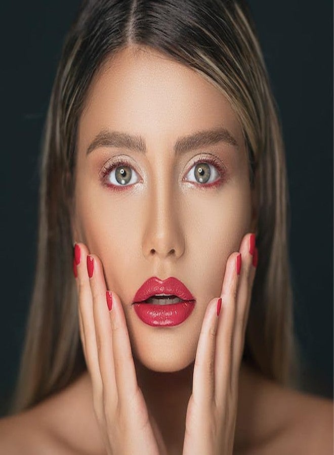 أظافر صناعية قصيرة قابلة لإعادة الاستخدام من روبوفوزا، بتصميم فرنسي متدرج، بنمط "إحساس الجليد"، مع غراء للأظافر، مناسبة للنساء - 24 قطعة - Image 3