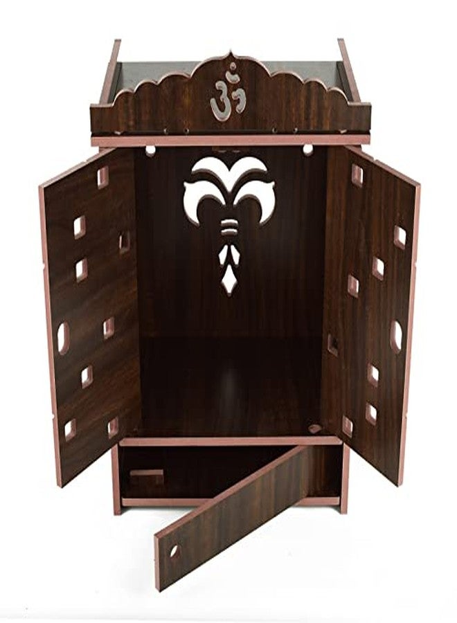 CrazyInk Wooden Readymade Wall Hanging Puja Temple for Home God Stand for Pooja Room Mandir Wood Devghar Stand for Office and Shop Crazyink-444 - Image 2